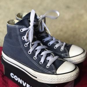 Converse Navy High Tops